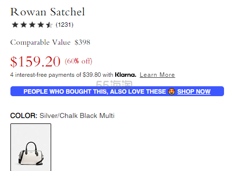 Coach 蔻驰 Rowan 黑白新色波士顿包