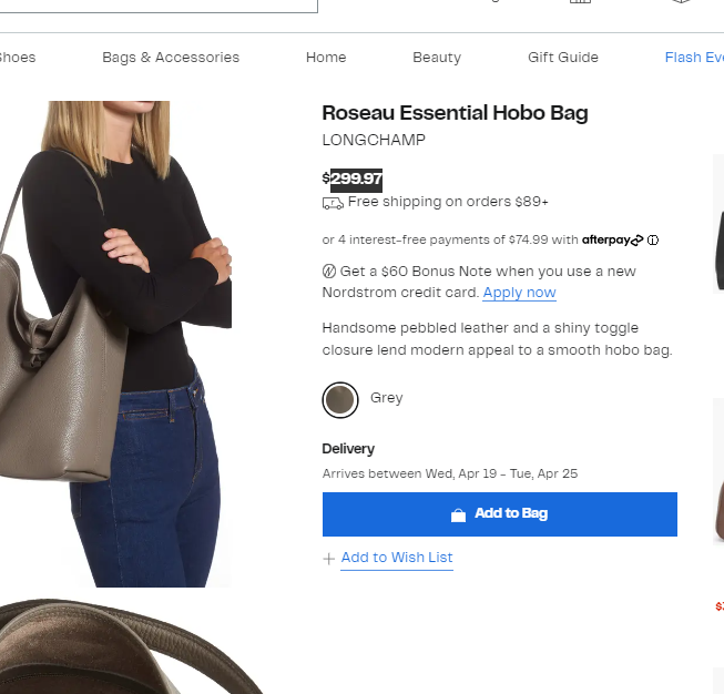 Longchamp Roseau Essential 流浪包