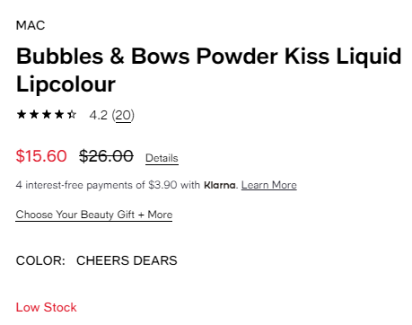 降价！Mac 魅可 2022圣诞限定系列唇釉 #CHEERS DEARS 甜酷风