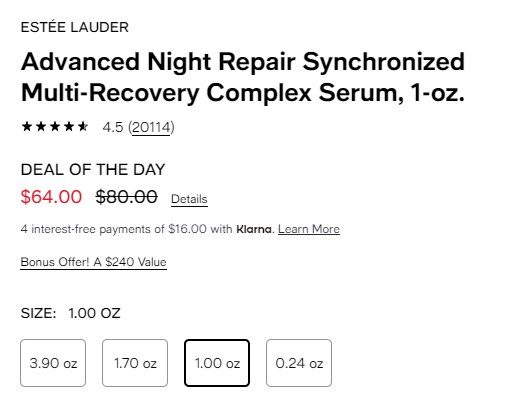 降价！Estee Lauder 雅诗兰黛小棕瓶 30ml