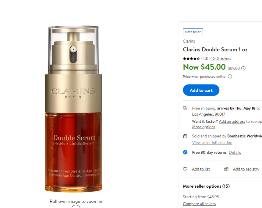 Clarins 娇韵诗 双萃赋活修护精华露 30ml