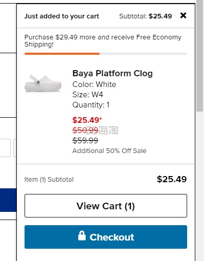 Crocs 卡骆驰 Baya Platform 贝雅云彩女款洞洞鞋