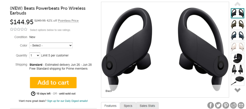 上新！Beats Powerbeats Pro 运动蓝牙耳机