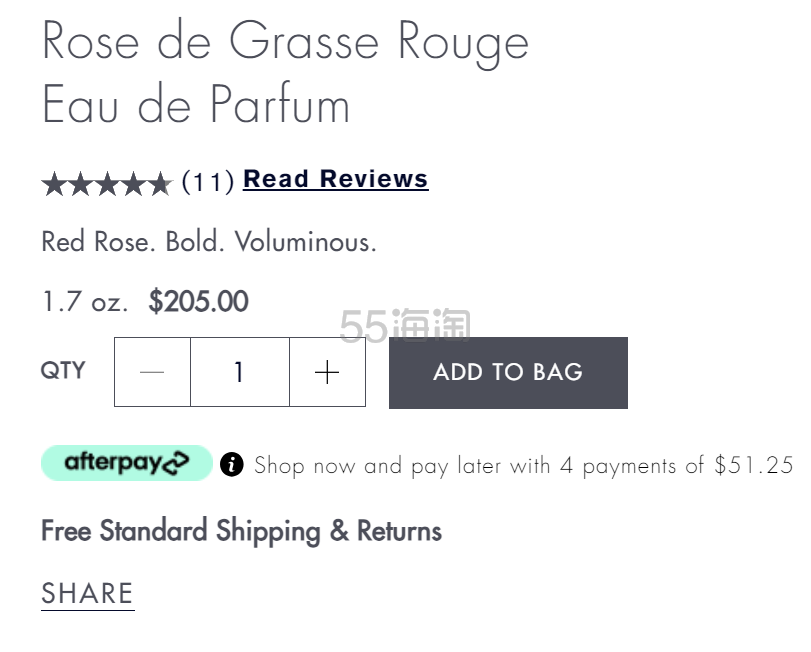 上新！Estee Lauder 雅诗兰黛 格拉斯千叶玫瑰 EDP 香水 50ml