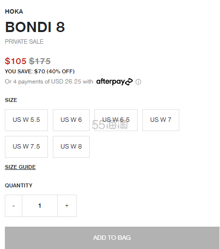 热卖！HOKA BONDI 8 女款粉色运动鞋