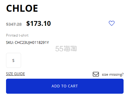 CHLOE 蔻依 印花logo T恤