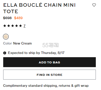 Tory Burch 汤丽柏琦 Ella 羊毛绒女士托特包