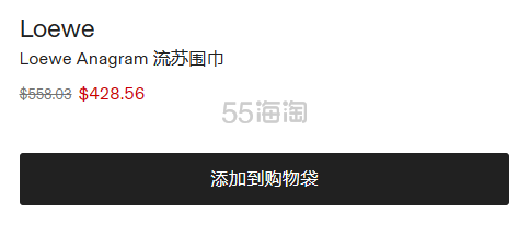 Loewe Anagram 双面羊驼毛流苏围巾 棕白