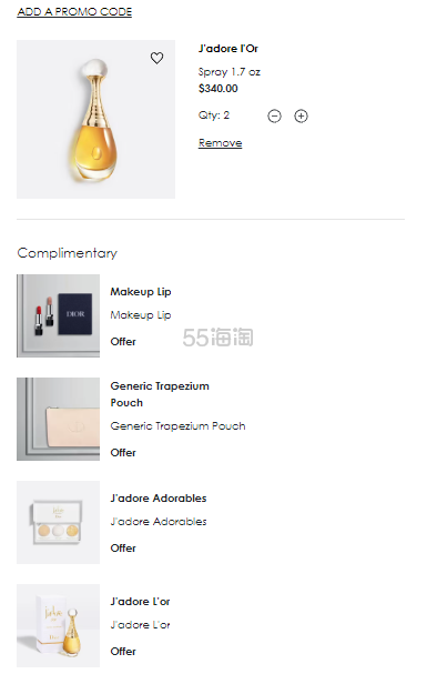 新款+豪华满赠！Dior 迪奥 J