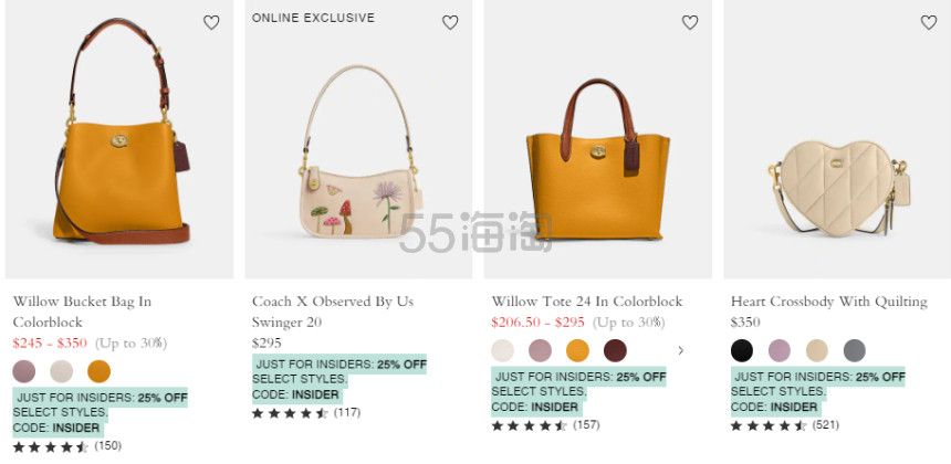 Coach 美国官网：会员登录精选包袋7.5折