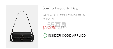 高返回归+黑色补货！COACH 蔻驰 Studio Baguette 斜挎包