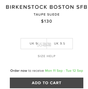 BIRKENSTOCK 博肯 BOSTON SFB 麂皮半托穆勒鞋