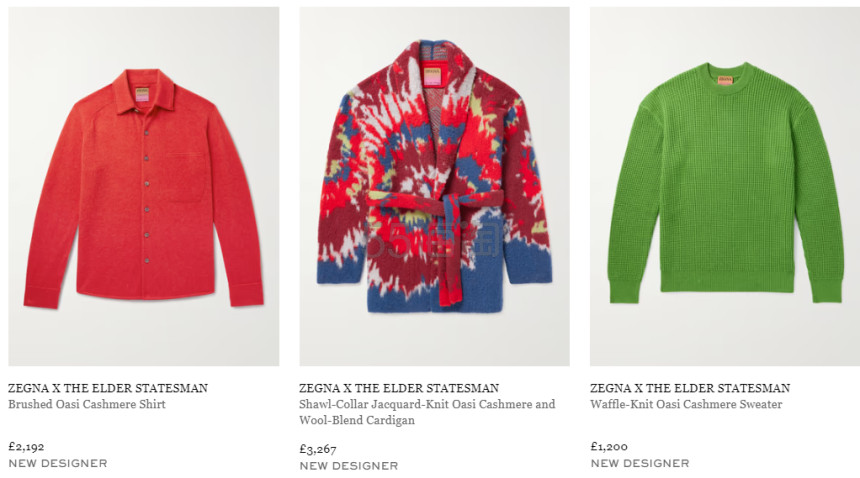 Mr. Porter 亚太站：ZEGNA X THE ELDER STATESMAN 联名上新