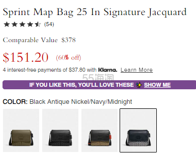 Coach 蔻驰 Sprint Map 25 老花公文包