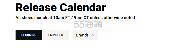 Foot Locker 美站：大牌鞋履上新日历