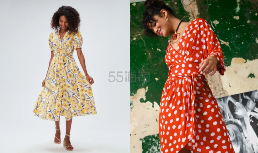 DVF US：美裙热卖！入秋冬裹身连衣裙