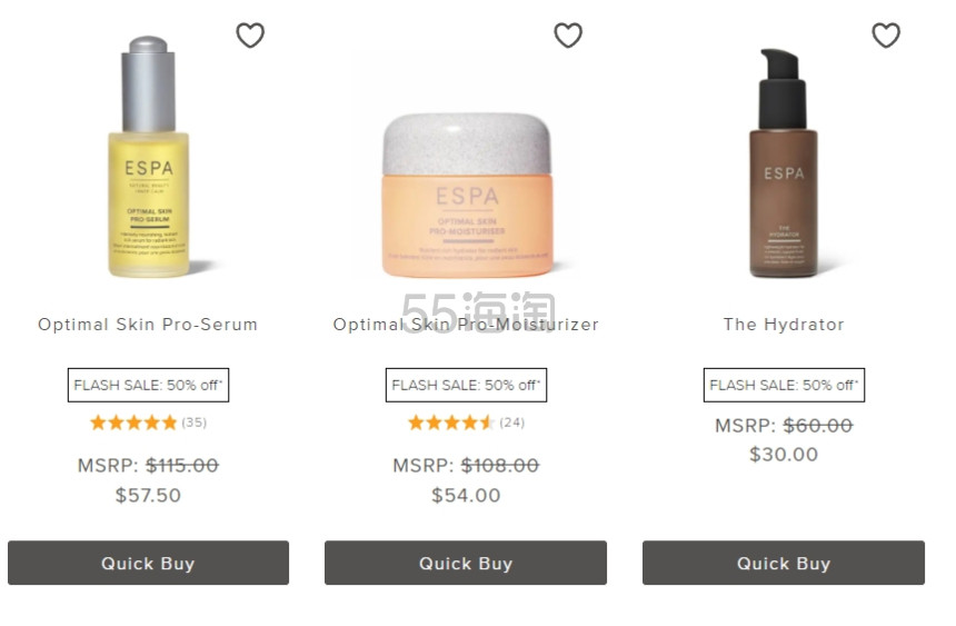 ESPA Skincare US：精选护理产品促销！入万能面部精华油、补水保湿霜