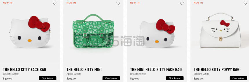 The Cambridge Satchel Co.  US：Hello Kitty 联名系列上新