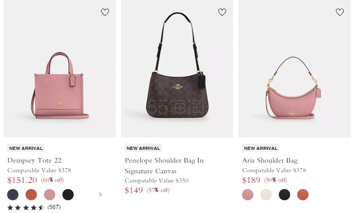 Coach Outlet：12月海量上新 Penelope 新款老花腋下包超绝