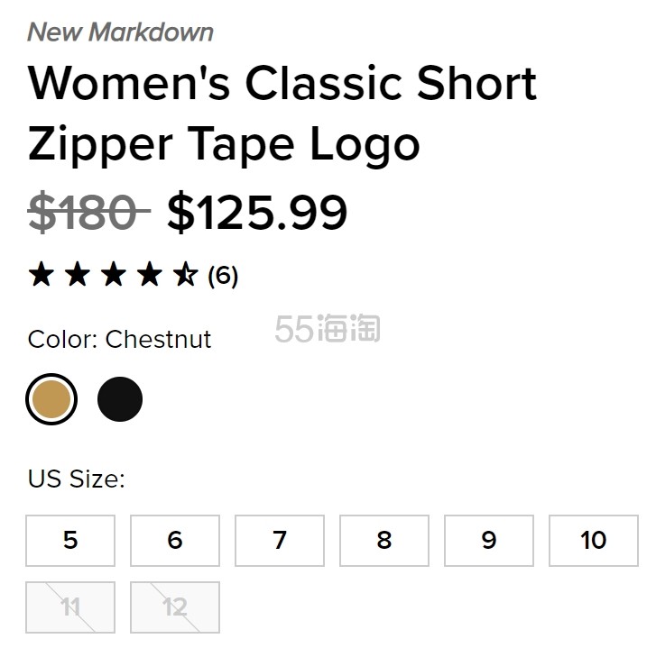 UGG Classic Short Zipper Tape Logo 雪地靴