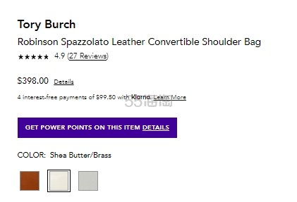 返礼卡！Tory Burch 汤丽柏琦 Robinson Spazzolato 豆腐包 白色补货