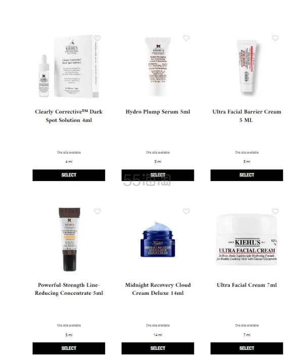 kiehl's 英国官网：好礼相送 限量版节日化妆包等 买1得7