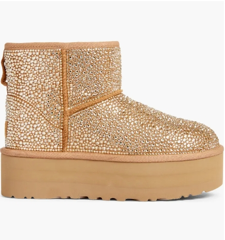 上新！UGG Cosmos Swarovski 水晶厚底雪地靴