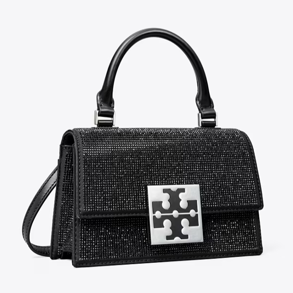 Tory Burch 汤丽柏琦 黑钻布丁手提包