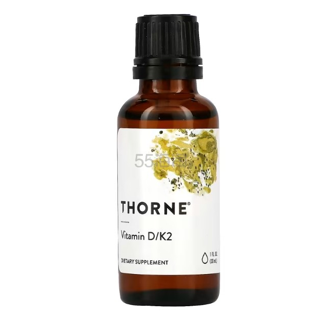 Thorne, 维生素 D/K2 1 液量盎司（30 毫升）