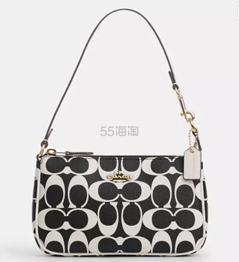 Coach 蔻驰 Nolita 19 麻将包 黑白配色