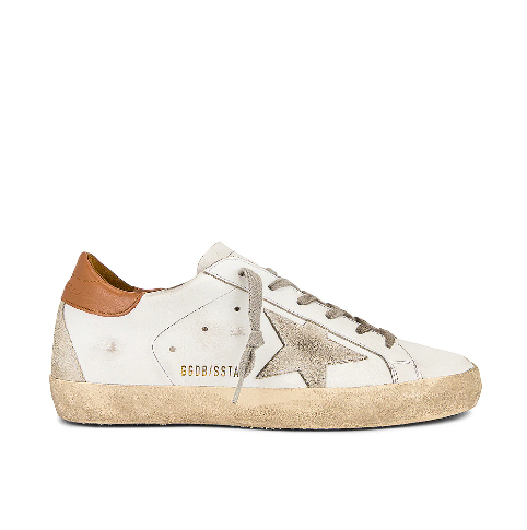 GOLDEN GOOSE 灰星橘尾 SUPERSTAR 运动鞋