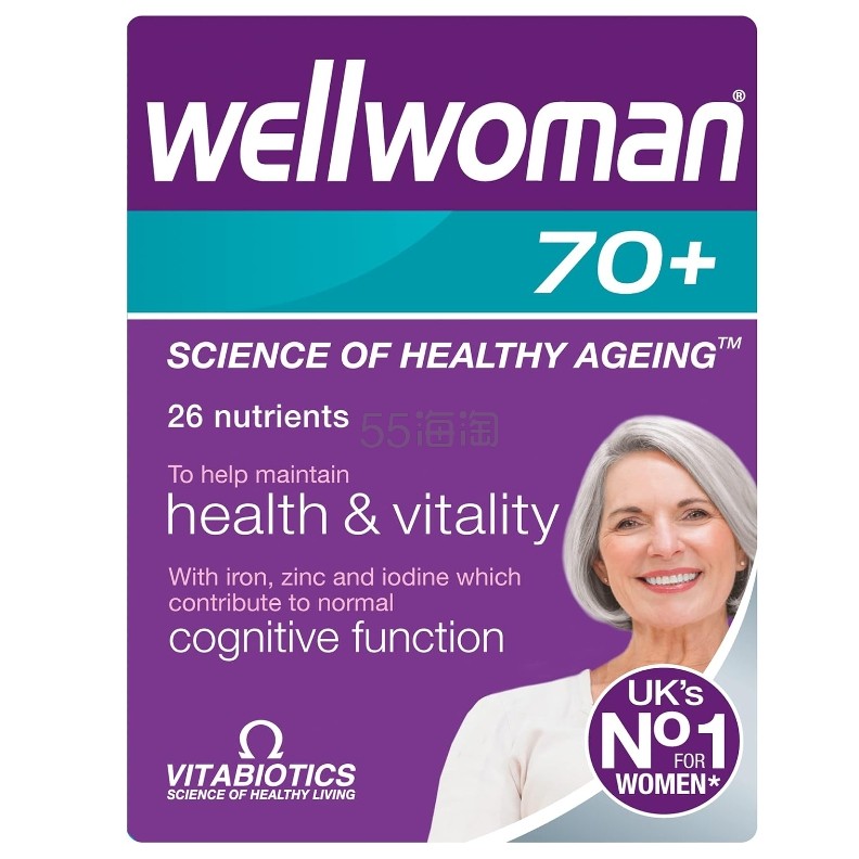 【含税直邮】Vitabiotics 薇塔贝尔 Wellman 70+男性/女性复合维生素 30片
