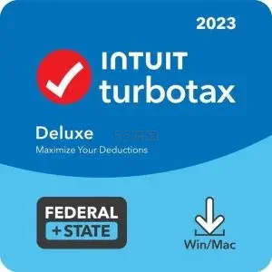 TurboTax Deluxe Federal & State 2023 PC/MAC 报税软件 下载版