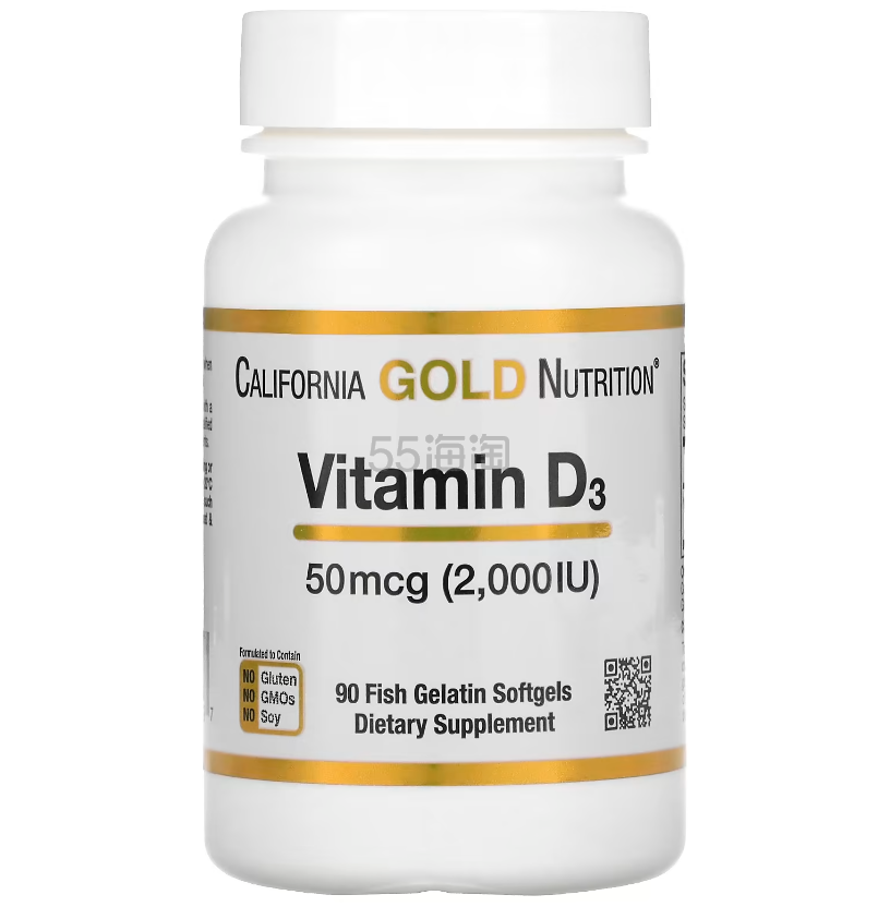 California Gold Nutrition, 维生素 D3，50 微克 90 粒