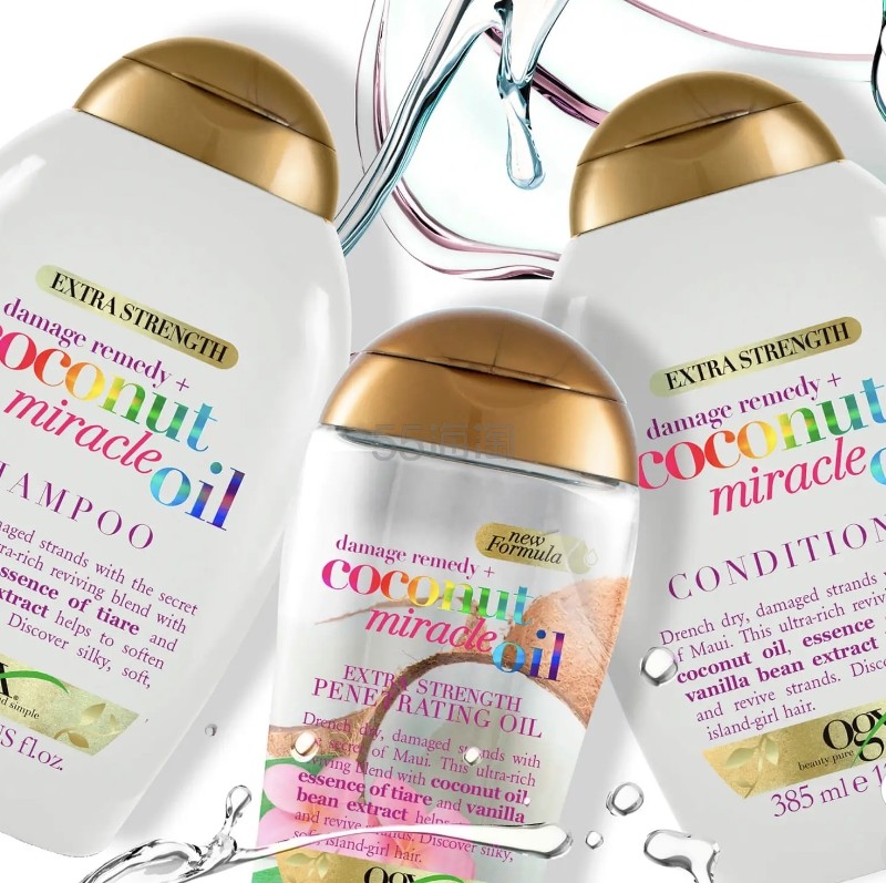 OGX Damage Remedy+ 椰子奇迹油洗发水 385ml