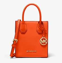 史低价！Michael Kors Mercer 迷你琴谱包 桔色