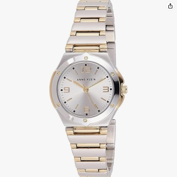 3件7折！ANNE KLEIN 女士双色手链手表 10/8655SVTT