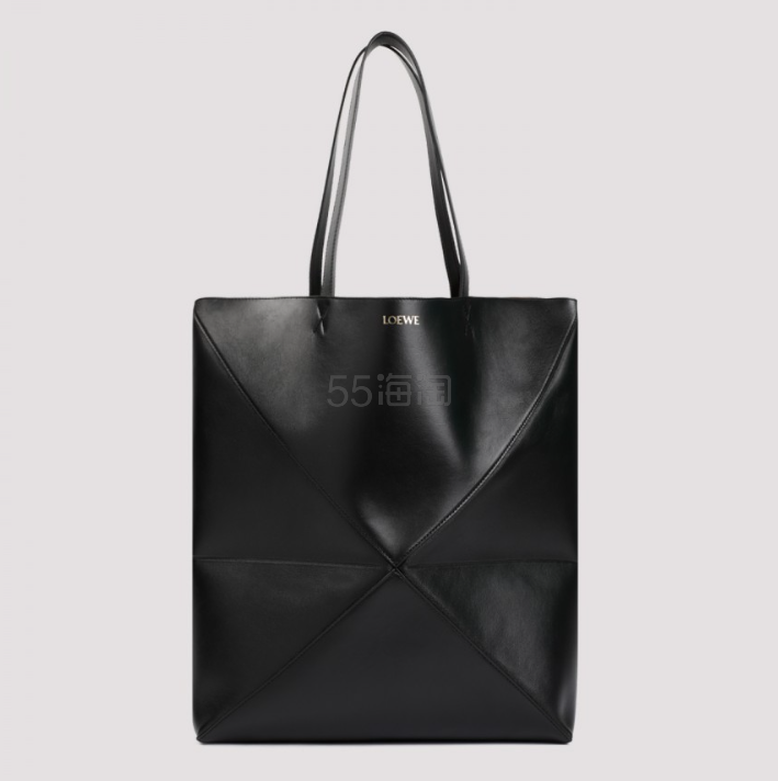 好价！Loewe 黑色大号折叠托特