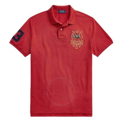POLO RALPH LAUREN  Triple-Pony 红色修身 Polo 衫