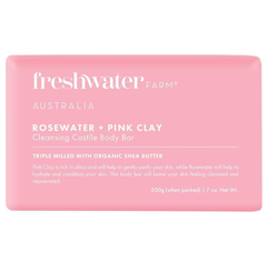Freshwater Farm 澳大利亚玫瑰水 + 粉红粘土洁面皂 200g