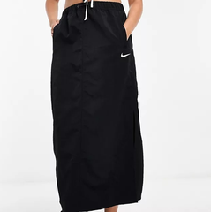 Nike mini swoosh woven 黑色半身裙