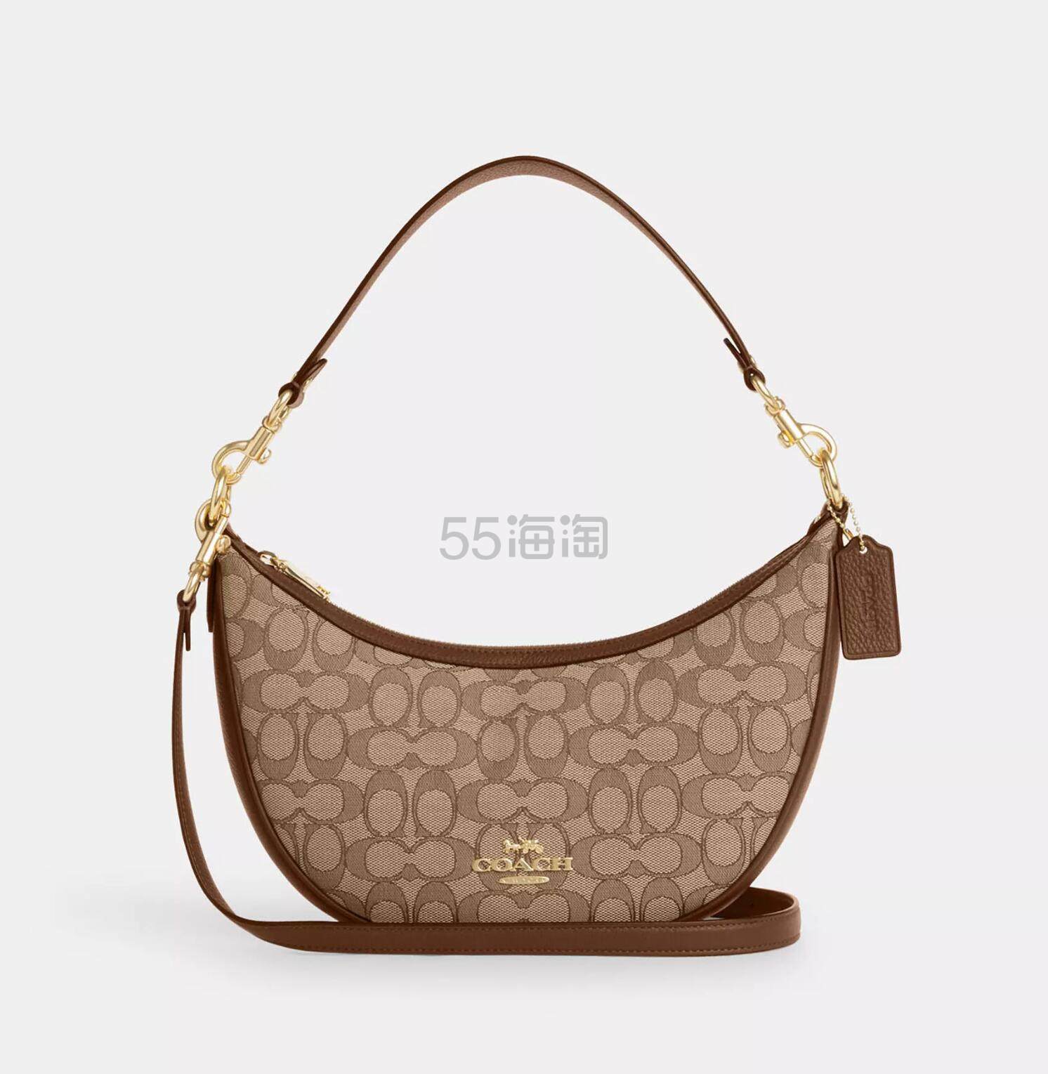 史低价！Coach 蔻驰 Aria 老花月牙包