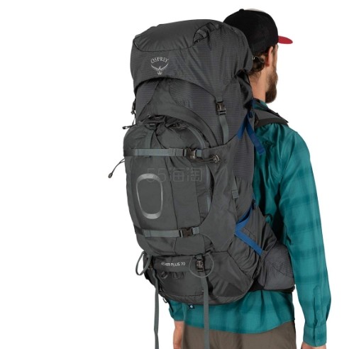 【含税直邮】Osprey Aether Plus 70L 男士 背包 日食灰色 L/XL