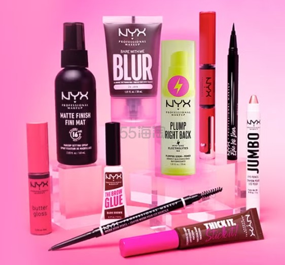 Lookfantastic 英站：NYX 全线彩妆上架 3只唇釉£13