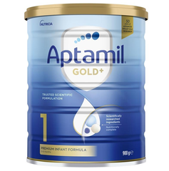 Aptamil Gold+ 1段婴儿配方奶粉（从出生到 6 个月）900 克