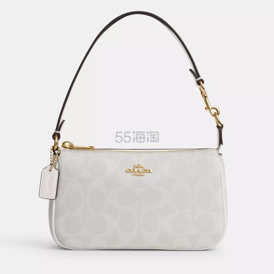 Coach 蔻驰 Nolita 19 冰川白老花麻将包
