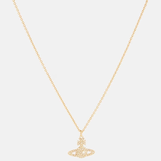 中国澳门站好价！VIVIENNE WESTWOOD 西太后 Grace 金色满钻土星项链