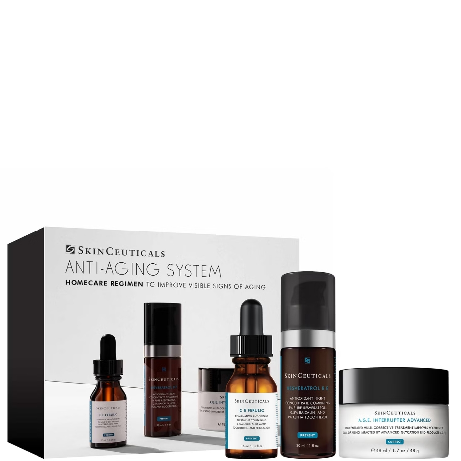 SkinCeuticals 修丽可护肤三件套 含A.G.E.面霜、精华等