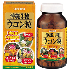 ORIHIRO立喜乐 冲绳3种姜黄颗粒 解酒护肝