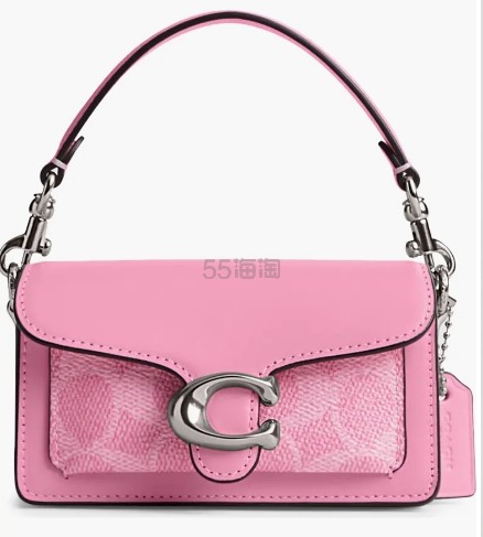Coach 蔻驰 Tabby mini 12 新款小废包 粉色芭比